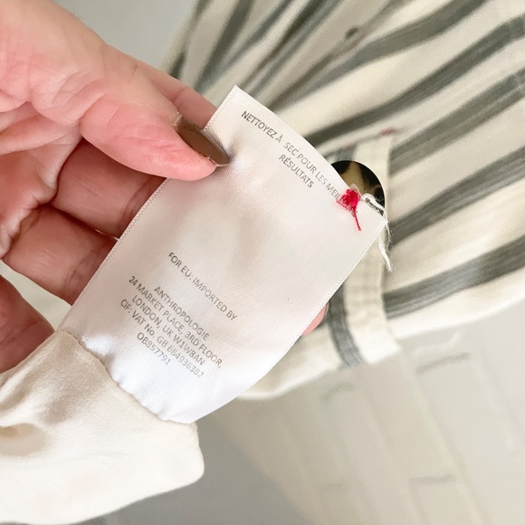 Anthropologie x Maeve Taylor Swift Engagement dress inspired Cotton Stripes 12 - Picture 13 of 16